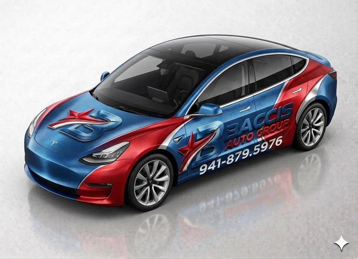 Baccis Auto Group Branded Tesla Model 3 – Bradenton FL